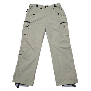Turbine Men's FDGB Insulated Cargo Snow Pants Khaki Beige Ski Snowboard Size XL
